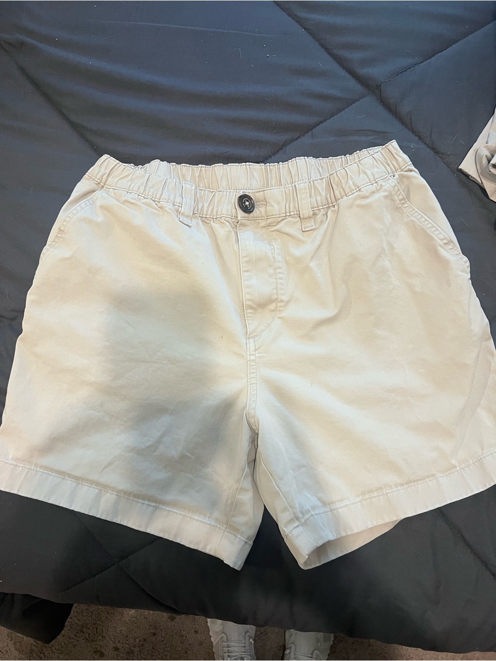 chubbies Cream Elastic-Waist Casual Shorts